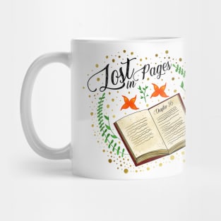 Lost in pages book art Mug